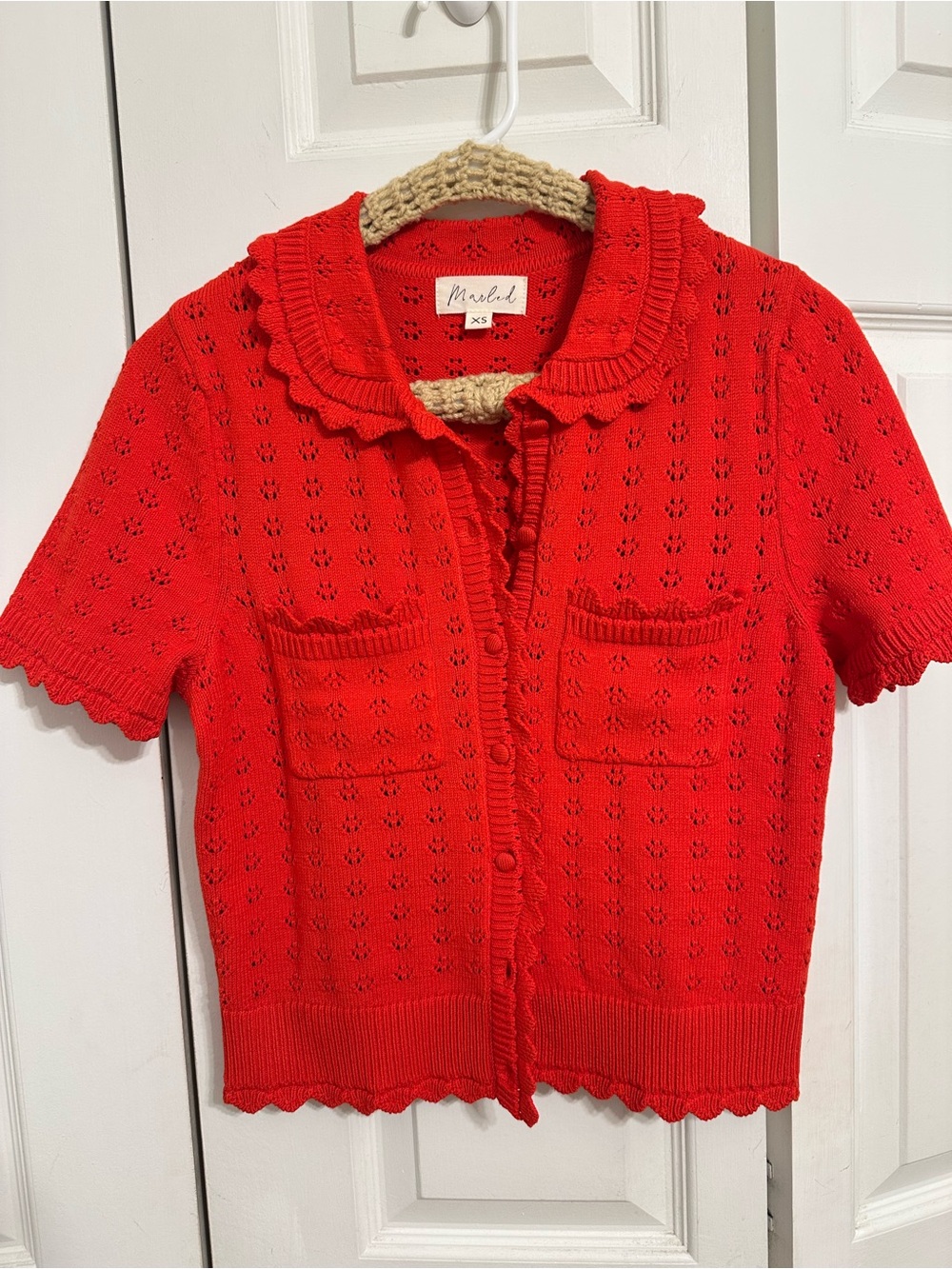 True red short sleeve button up